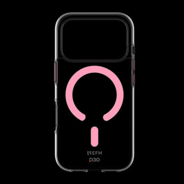 EFM Ibiza Glow In The Dark Case with D3O Zero for iPhone 17 Pro - Pink